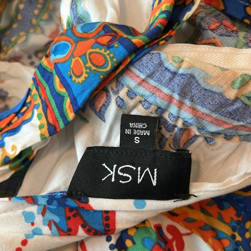 MSK Colorful Paisley Print Maxi Dress /NWT - Picture 9 of 13